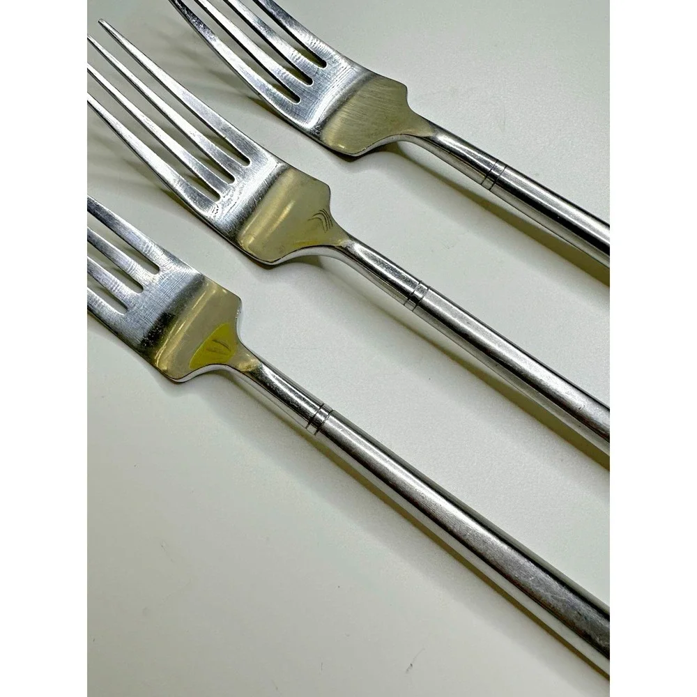 Hampton Silversmiths Ritz Stainless Flatware Dinner Forks Set of 3